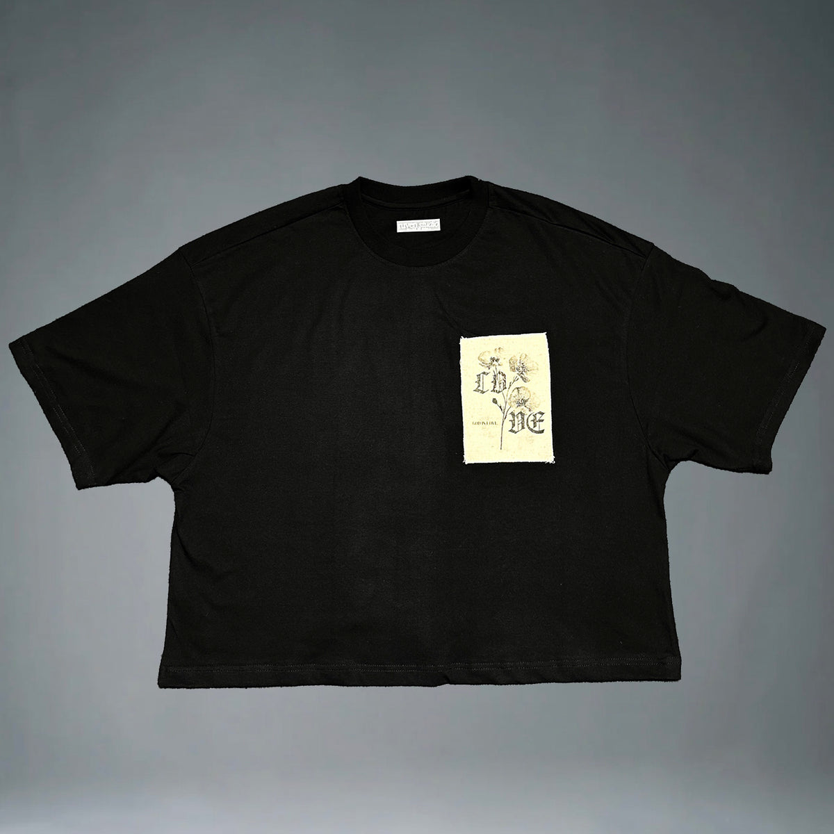 God is Love - Cropped Oversized Tshirt