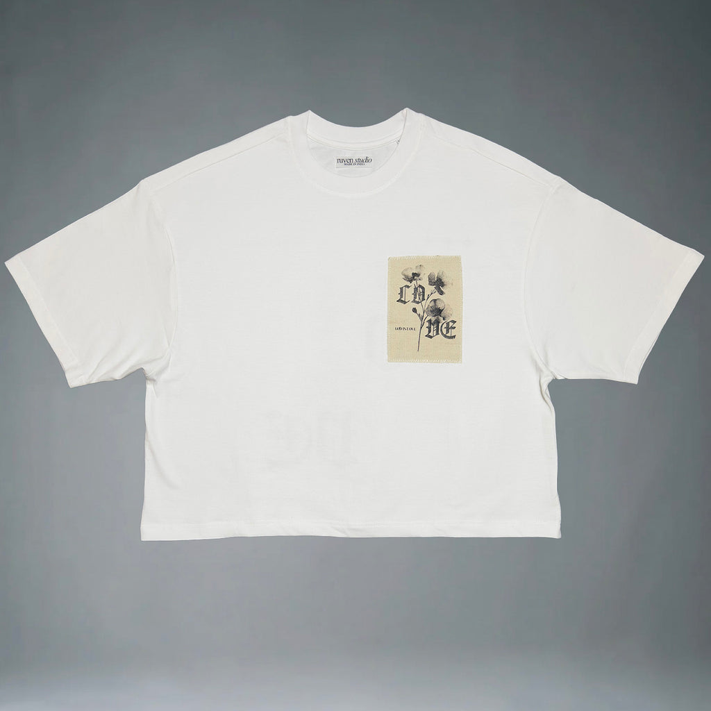 God is Love - Cropped Oversized Tshirt