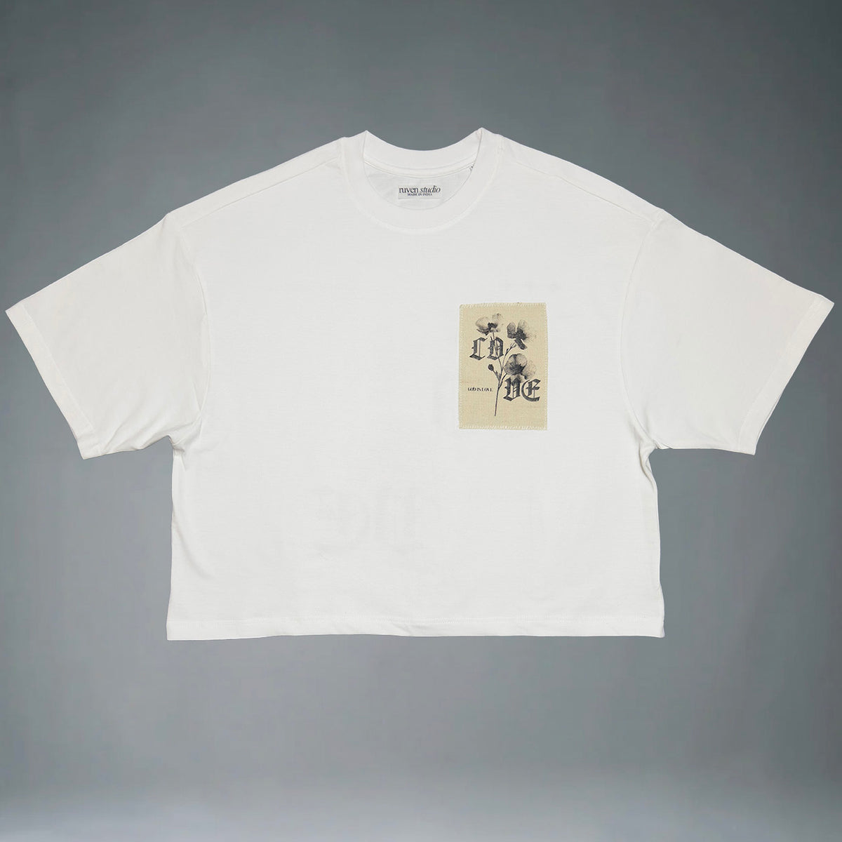 God is Love - Cropped Oversized Tshirt