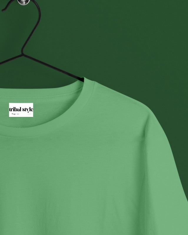 Crew Neck Solid Tshirt - Mint Green