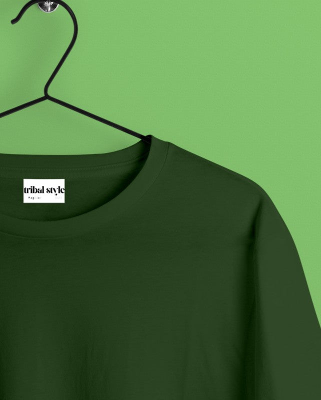 Crew Neck Solid Tshirt -Sage Green