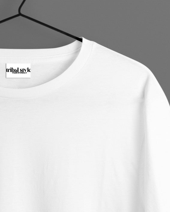 Crew Neck Solid Tshirt - White