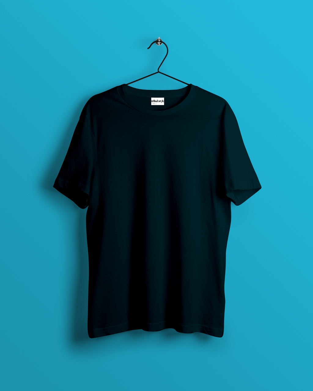 Crew Neck Solid Tshirt - Dark Green